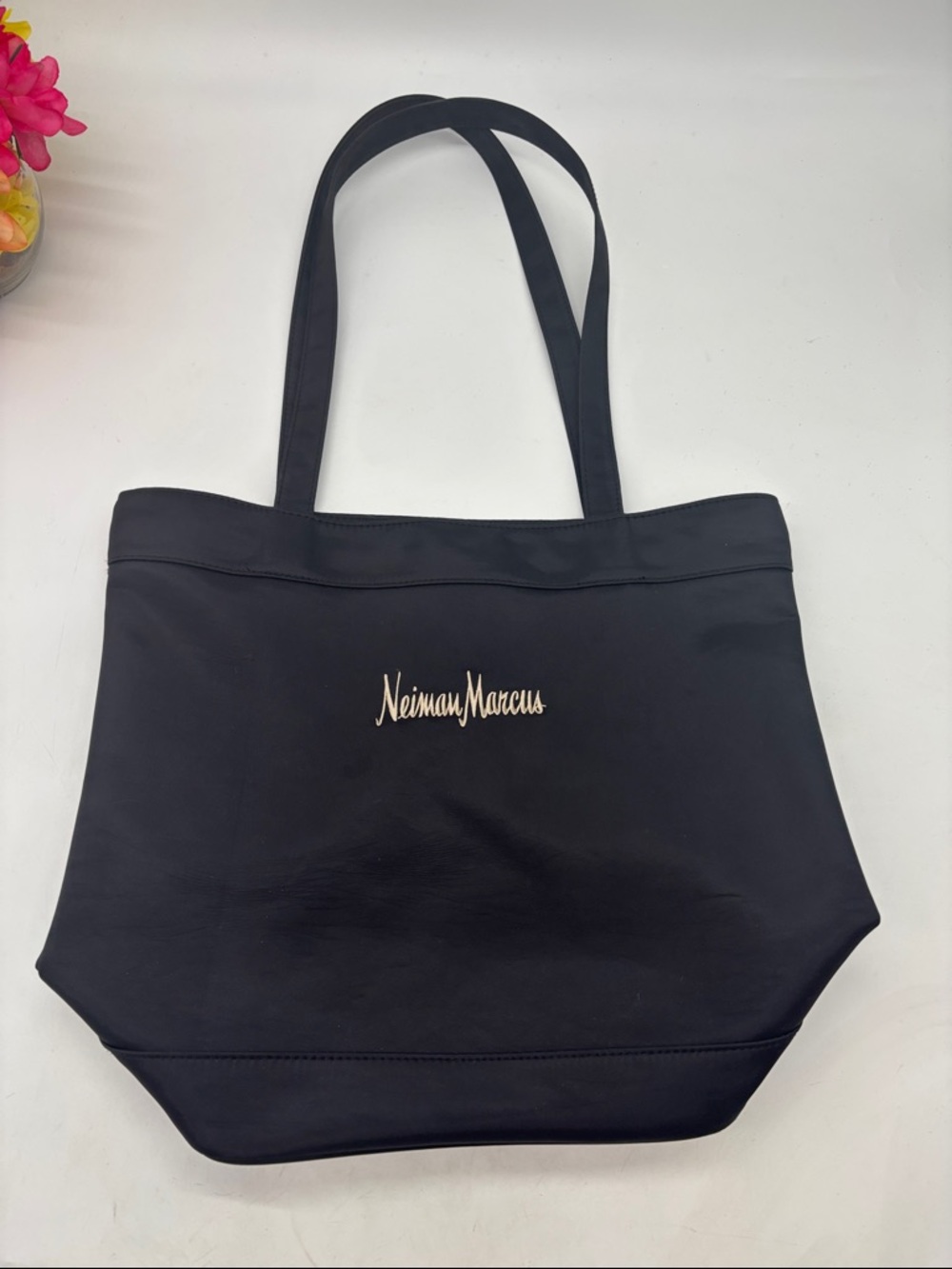 Neiman Marcus Black Tote with Gold Logo
